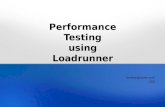 Performance Testingusing Loadrunner
