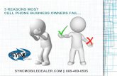 5 reasons Most New Cell Phone Business Owners Fail In Year 1