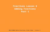 Adding fractions revision
