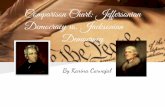 Comparison Chart: Jeffersonian    Democracy vs. Jacksonian  Democracy