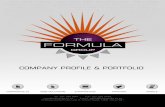 The formula company profile, portfolio
