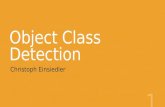 Seminar Medieninformatik: Object Class Detection