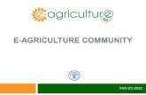 e-Agriculture: Global Community of Practice on use of ICTs for agriculture & rural development #eagri