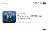 Peppol online ws. 3 start and agreements