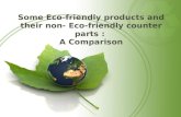 Some eco friendly products and their non- eco-friendly counter parts a comparison