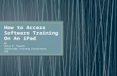 How to access software training on an i pad