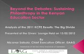 Beyond the Debates  Analysis of KCPE 2011 Results