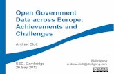 Open Data Conference - Andrew Stott - Open Data Position in the EU/UK