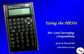 Using the hp35s Calculator