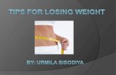 Tips for Losing Weight