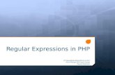Regular expressions and php