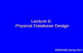 Physical database design(database)
