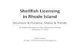 Shellfish Licensing in Rhode Island: Structure & Purpose, Status & Trends