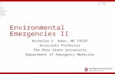 Ohio ACEP Board Review: Environmental Emergencies II