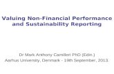 Valuing Non-Financial Performance and Sustainability Reporting