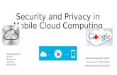 Security and Privacy in Mobile Cloud Computing