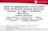 Risk of Hypoglycemia Associated with Different Insulin Delivery Systems in Type I Diabetes Mellitus: A Meta-analysis
