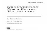 Groundwork for a better vocabulary