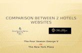 Comparison between 2 hotels sites