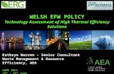 Welsh EfW policy -  technology assessment of high thermal efficiency solutions