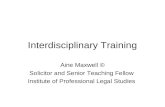 Interdisciplinary training