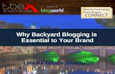 Why Backyard Blogging is Essential to Your Brand