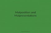 Malposition and malpresentations