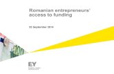 Access of Romanian entrepreneurs to funding