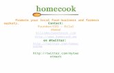 Homecook.me local food and farmers market presentation