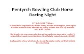 Pentyrch bowling club horse racing night