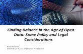 Finding balance in the age of open data