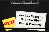 Quiz: Are you ready to buy your first rental property
