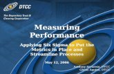 Applying Six Sigma to Put the Metrics in Place and Streamline Processes