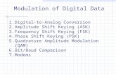 Modulation of digital and analog data