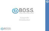 The B.O.S.S. Group - Corporate Introduction