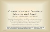 Chalmette National Cemetery Masonry Wall Repair 2 25 09