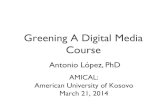 Greening A Digital Media Course