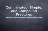 Comminuted, Simple, and Compound Fractures