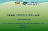 EE Initiatives and National EE Master Plan by The Ministry of Energy, Green Technology & Water