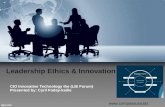 Leadership ethics and innovation