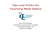 Tips and Tricks for Teaching Math Online