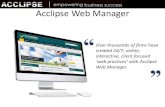 Acclipse financial website manager