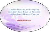 How to Remove Lpcloudsvr302.com Pop-up