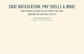 Code obfuscation, php shells & more