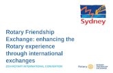 Rotary Friendship Exchanges