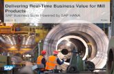 Delivering Real-Time Business Value for Mill Products