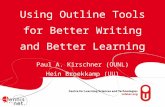 414 Innovation On Hold   The Outline Function As A Learning Tool   Paul Kirschner & Hein Broekkamp Deel 2
