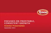 Investor presentation september 2013