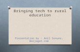 Bringing tech to rural education