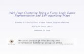 Web Page Clustering Using a Fuzzy Logic Based Representation and Self-Organizing Maps